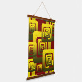 Activate My Heart Pattern Golden Hangend Wandkleed (Gebogen)