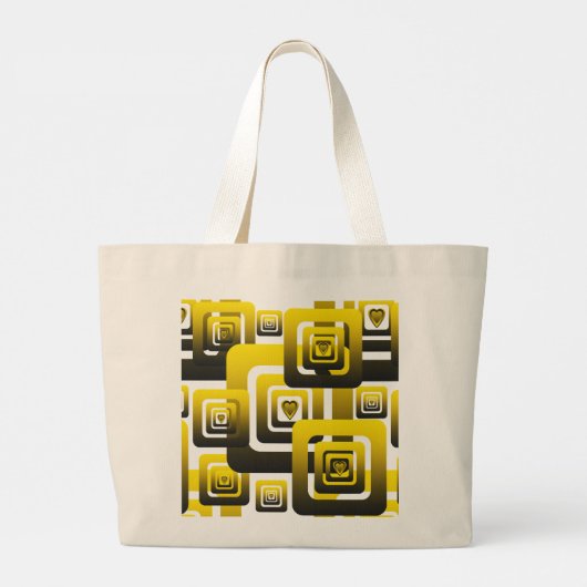 Activate My Heart Pattern Grote Tote Bag (Achterkant)