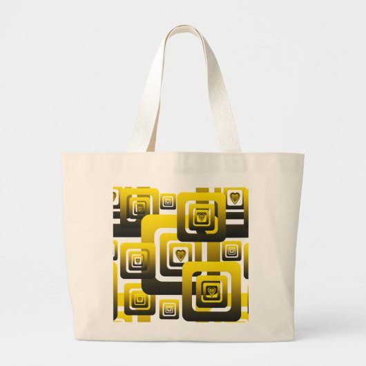 Activate My Heart Pattern Grote Tote Bag (Voorkant)