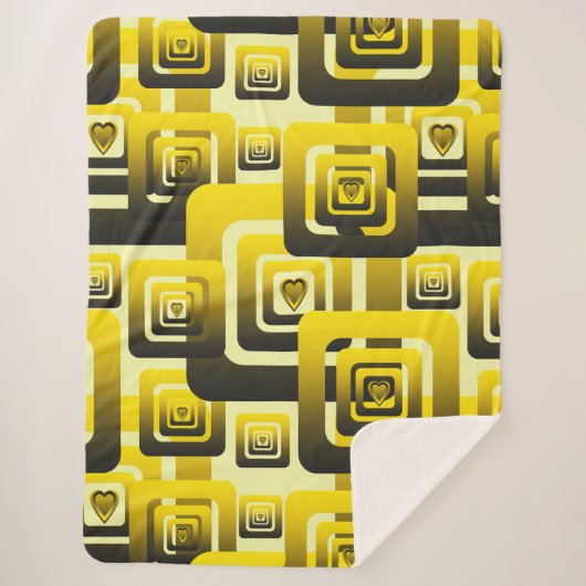 Activate My Heart Pattern Sherpa Deken (Voorkant)