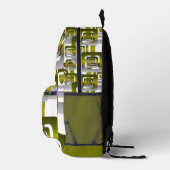 Activate My Heart Pattern Silver Bedrukte Rugzak (Rechts)