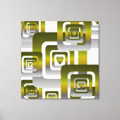 Activate My Heart Pattern Silver Canvas Afdruk (Voorkant)