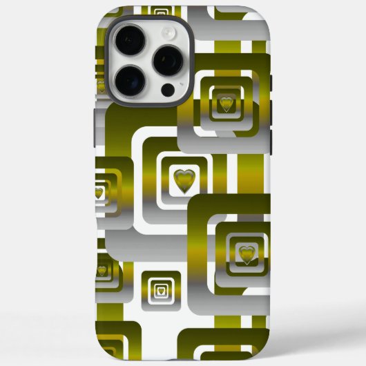 Activate My Heart Pattern Silver Case-Mate iPhone Case (Achterkant)