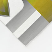 Activate My Heart Pattern Silver Fleece Deken (Hoek)