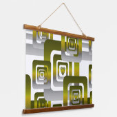 Activate My Heart Pattern Silver Hangend Wandkleed (Gebogen)