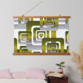 Activate My Heart Pattern Silver Hangend Wandkleed (Slaapkamer)