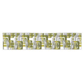 Activate My Heart Pattern Silver Korte Tafelloper (Horizontaal)