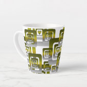 Activate My Heart Pattern Silver Latte Mok (Linkerhoek)