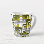 Activate My Heart Pattern Silver Latte Mok (Rechterhoek)