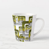 Activate My Heart Pattern Silver Latte Mok (Rechts)