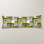 Activate My Heart Pattern Silver Lichaamskussen (Achterkant)