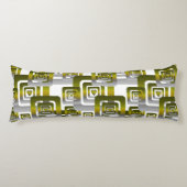 Activate My Heart Pattern Silver Lichaamskussen (Voorkant)