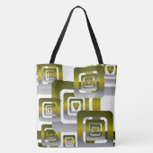 Activate My Heart Pattern Silver Tote Bag (Achterkant)