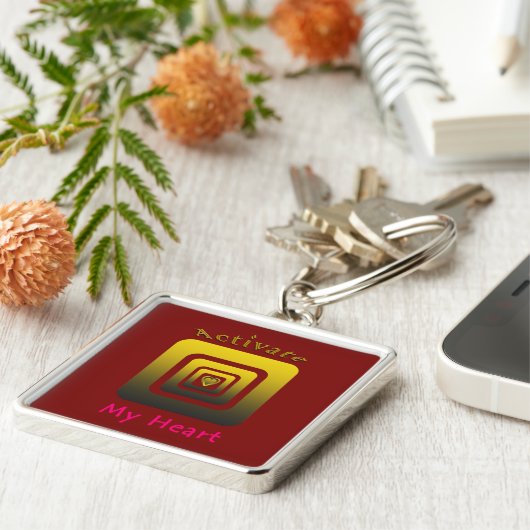 Activate My Heart Sleutelhanger (Zijkant)