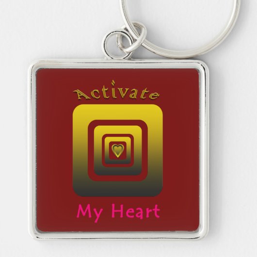 Activate My Heart Sleutelhanger (Voorkant)