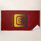 Activate My Heart Strandlaken (Voorkant)