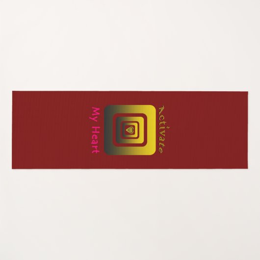 Activate My Heart Yogamat (Voorkant (horizontaal))