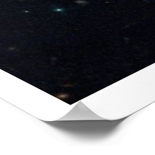 Active Black Hole Squashes Star-formatie Poster (Hoek)