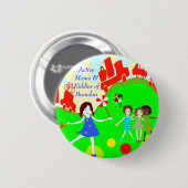 Active Moms & Kiddies of Brandon logo Button (Voorkant /achterkant)