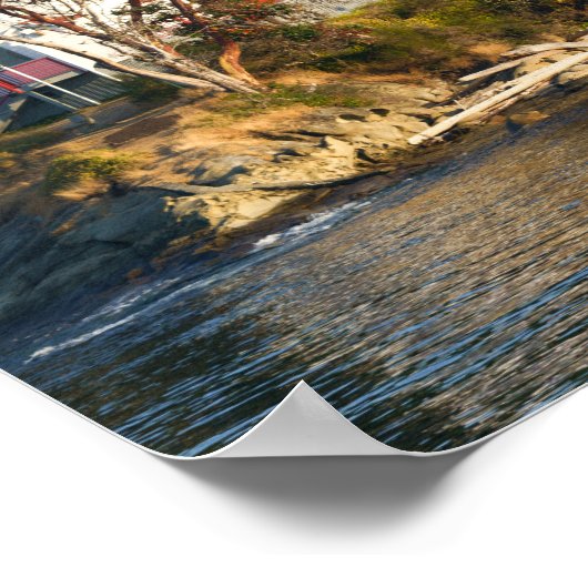 Active Pass Lighthouse - Mayne Island Poster (Hoek)
