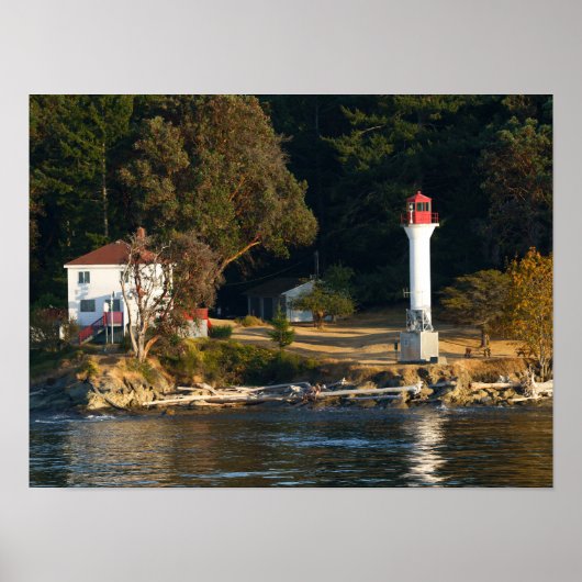 Active Pass Lighthouse - Mayne Island Poster (Voorkant)