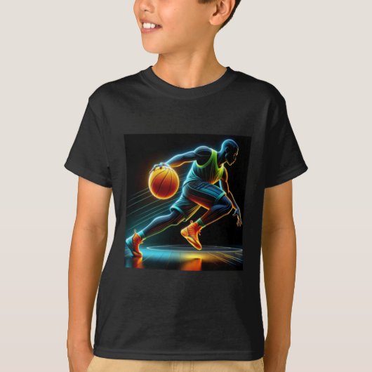 Active Shooter Basketball ontwerp voor T-shirt (Voorkant)