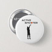 Active Shooter Basketball Player Basketball Active Ronde Button 5,7 Cm (Voorkant /achterkant)