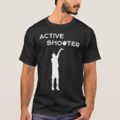 Active Shooter Basketball Player Basketball Active T-shirt (Voorkant)