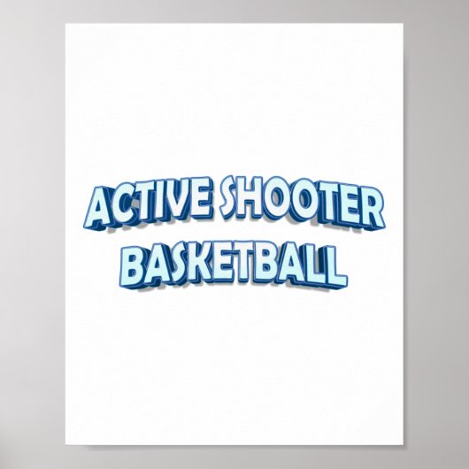 Active Shooter Basketball Poster (Voorkant)
