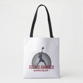 Active Shooter Basketball T-Shirt Tote Bag