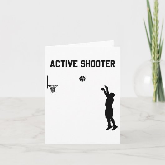 Active Shooter Sketll Lovers Mannen Vrouwen 1 Kaart (Voorkant)