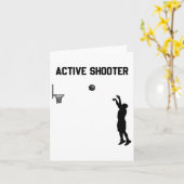 Active Shooter Sketll Lovers Mannen Vrouwen 1 Kaart (Gele Bloem)