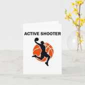 Active Shooter Sketll Lovers Mannen Vrouwen 3 Kaart (Gele Bloem)