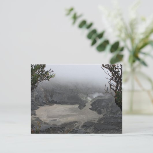 Active Volcano, Bandung Indonesia Briefkaart (Staand voorkant)