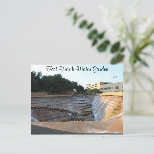 Active Water Pool - Fort Worth Water Garden # 8 Briefkaart (Staand voorkant)