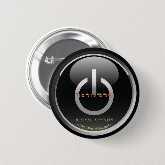 Activeren - Zwarte gladde Button (Voorkant /achterkant)