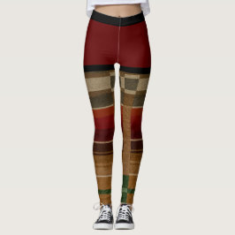 ACTIVEWEAR LEGGINGS - "RED SALSA"