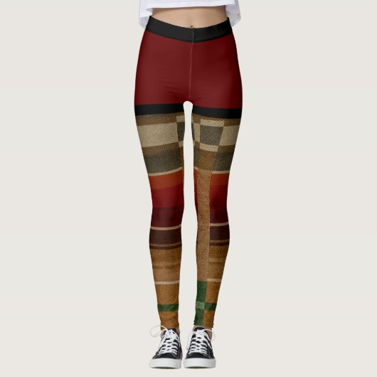 ACTIVEWEAR LEGGINGS - "RED SALSA" (Voorkant)