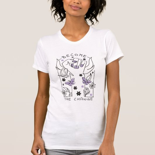 ACTIVISMBUTTERFLY CONTINUEUZE LIJN WORDT DE CHAN T-SHIRT (Voorkant)
