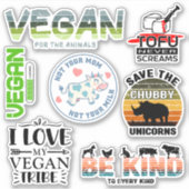 Activisme Veganistische Stickers (Voorkant)