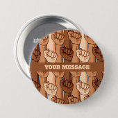 Activisme verenigde vreedzame protestactie Button (Voorkant /achterkant)