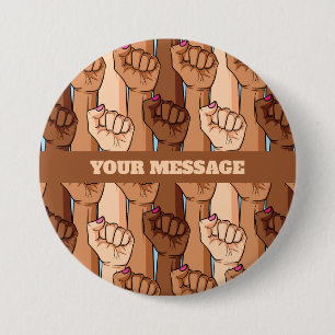 Activisme verenigde vreedzame protestactie Button