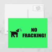 Activist Dog: Geen fracking Briefkaart (Voorkant / Achterkant)