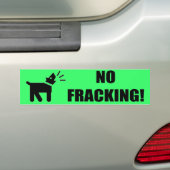 Activist Dog: Geen fracking Bumpersticker (Op auto)