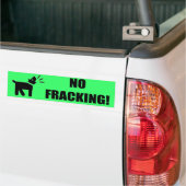 Activist Dog: Geen fracking Bumpersticker (Op Truck)