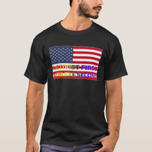 Activist eerste atleet tweede LGBQT Pride Amerikaa T-shirt