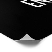 Activist Funny Dental Tooth Pun Dark BG Poster (Hoek)