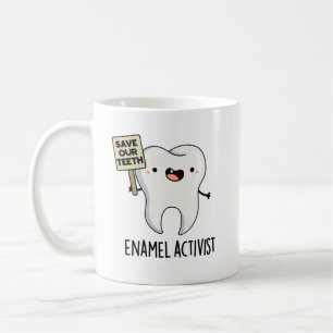Activist Funny Dental Tooth Pun Koffiemok