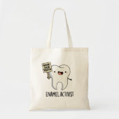 Activist Funny Dental Tooth Pun Tote Bag (Voorkant)