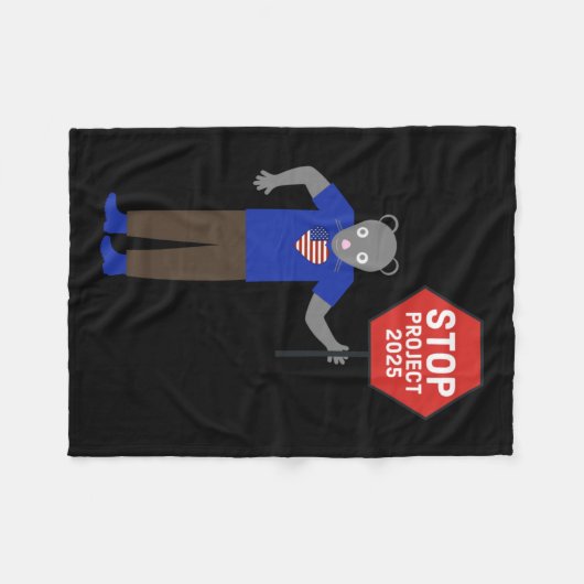 Activist Stop Project 2025. Fleece Deken (Voorkant (Horizontaal))